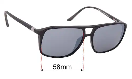 Sunglass Fix Replacement Lenses for Starck Eyes SH5015 - 58mm Wide Starck Eyes SH5015 Replacement Lenses 58mm wide