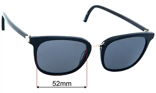 Sunglass Fix Replacement Lenses for Carla Zampatti 22 - 52mm Wide Carla Zampatti 22 Replacement Lenses 52mm wide