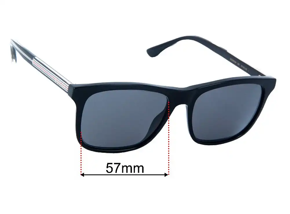 Sunglass Fix Replacement Lenses for Gucci GG0381SN - 57mm Wide Sunglass Fix Replacement Lenses for Gucci GG0381SN - 57mm Wide
