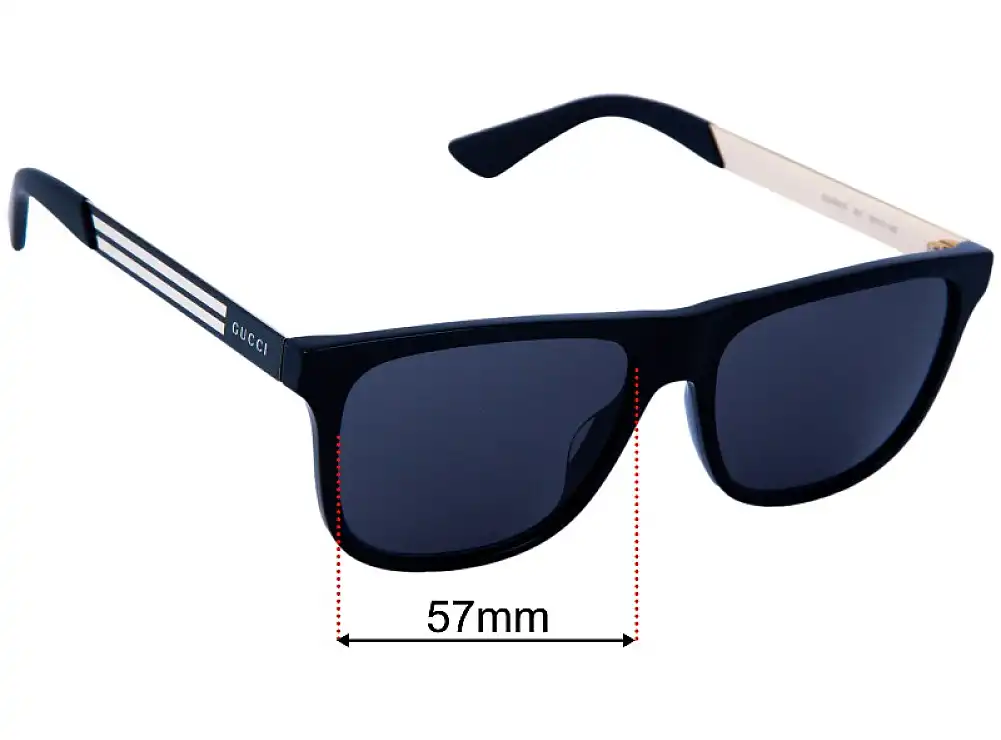 Sunglass Fix Replacement Lenses for Gucci GG0687S - 57mm Wide Sunglass Fix Replacement Lenses for Gucci GG0687S - 57mm Wide