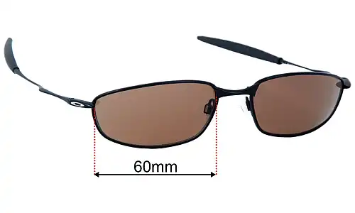 Sunglass Fix Replacement Lenses for Oakley Whisker T - 60mm Wide Oakley Whisker T Replacement Lenses 60mm wide
