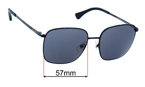 Sunglass Fix Replacement Lenses for Ralph Lauren RA 4136 - 57mm Wide Ralph Lauren RA 4136 Replacement Lenses 57mm wide