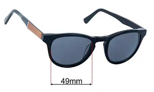 Sunglass Fix Replacement Lenses for Shwood Francis - 49mm Wide Shwood Francis Replacement Lenses 49mm wide