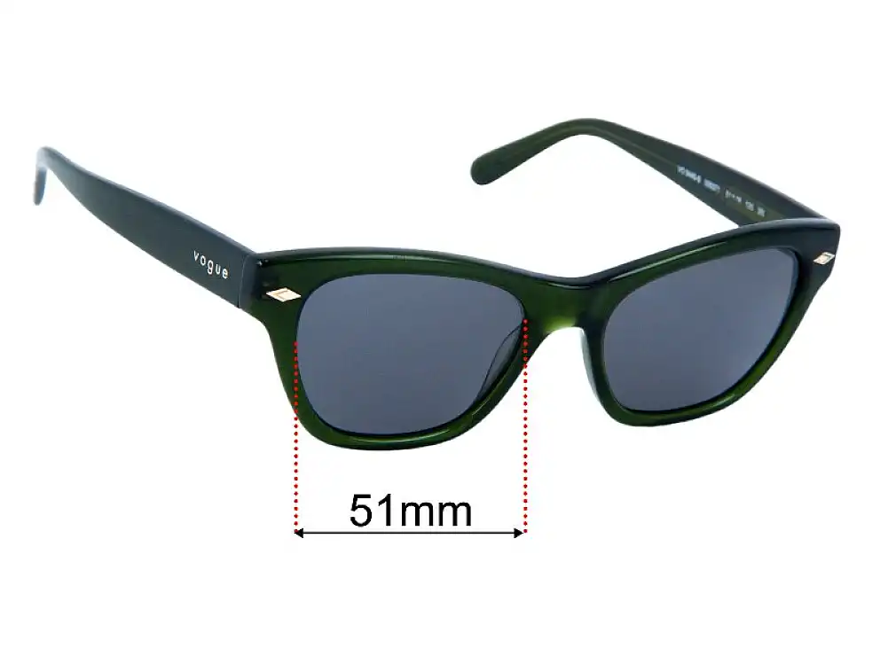 Sunglass Fix Replacement Lenses for Vogue VO5445-S - 51mm Wide Sunglass Fix Replacement Lenses for Vogue VO5445-S - 51mm Wide