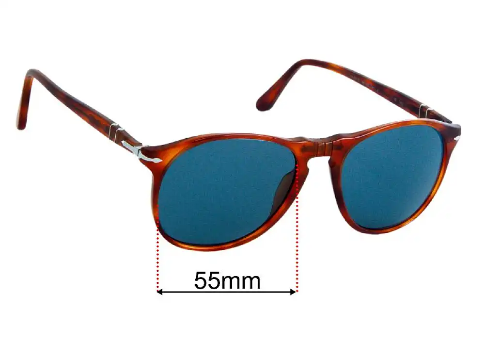 Sunglass Fix Replacement Lenses for Persol 9649-S - 55mm Wide Sunglass Fix Replacement Lenses for Persol 9649-S - 55mm Wide
