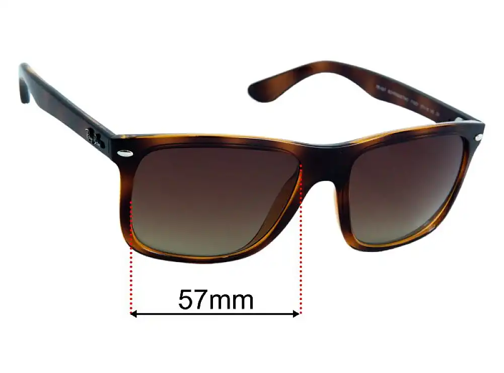 Sunglass Fix Replacement Lenses for Ray-Ban RB4547 Boyfriend Two - 57mm Wide Sunglass Fix Replacement Lenses for Ray-Ban RB4547 Boyfriend Two - 57mm Wide