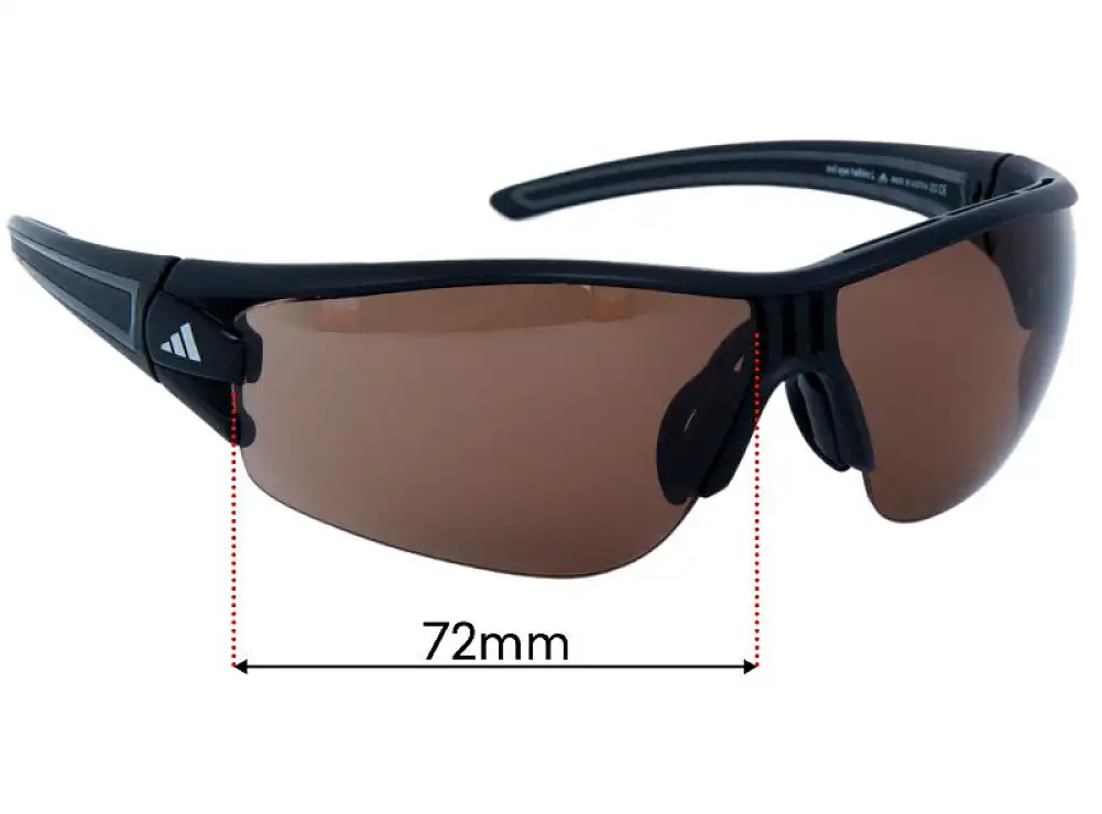 Sunglass Fix Replacement Lenses for Adidas A403 Evil Eye Halfrim L - 72mm Wide Sunglass Fix Replacement Lenses for Adidas A403 Evil Eye Halfrim L - 72mm Wide