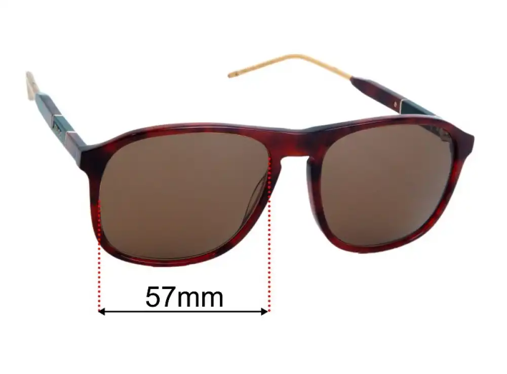 Sunglass Fix Replacement Lenses for Gucci GG0844O - 57mm Wide Sunglass Fix Replacement Lenses for Gucci GG0844O - 57mm Wide
