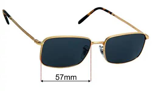 Sunglass Fix Replacement Lenses for Ray-Ban RB3717 - 57mm Wide Ray-Ban RB3717 Replacement Lenses 57mm wide