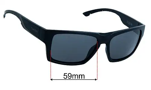 Sunglass Fix Replacement Lenses for Smith Outlier XL 2 - 59mm Wide Smith Outlier XL 2 Replacement Lenses 59mm wide
