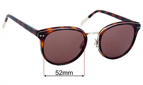 Sunglass Fix Replacement Lenses for Carla Zampatti 19 - 52mm Wide Carla Zampatti 19 Replacement Lenses 52mm wide