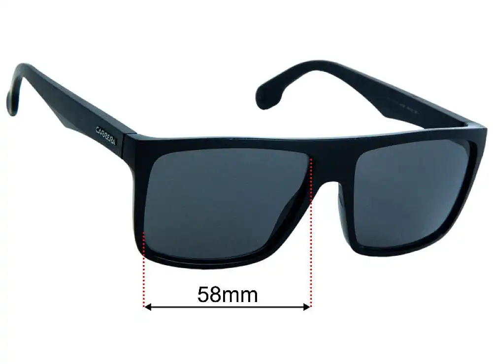 Sunglass Fix Replacement Lenses for Carrera 5039/S - 58mm Wide Sunglass Fix Replacement Lenses for Carrera 5039/S - 58mm Wide