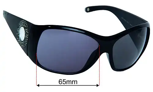 Sunglass Fix Replacement Lenses for Versace MOD 4133-B - 65mm Wide Versace MOD 4133-B Replacement Lenses 65mm wide