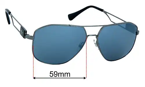 Sunglass Fix Replacement Lenses for Versace MOD 1287 - 59mm Wide Versace MOD 1287 Replacement Lenses 59mm wide