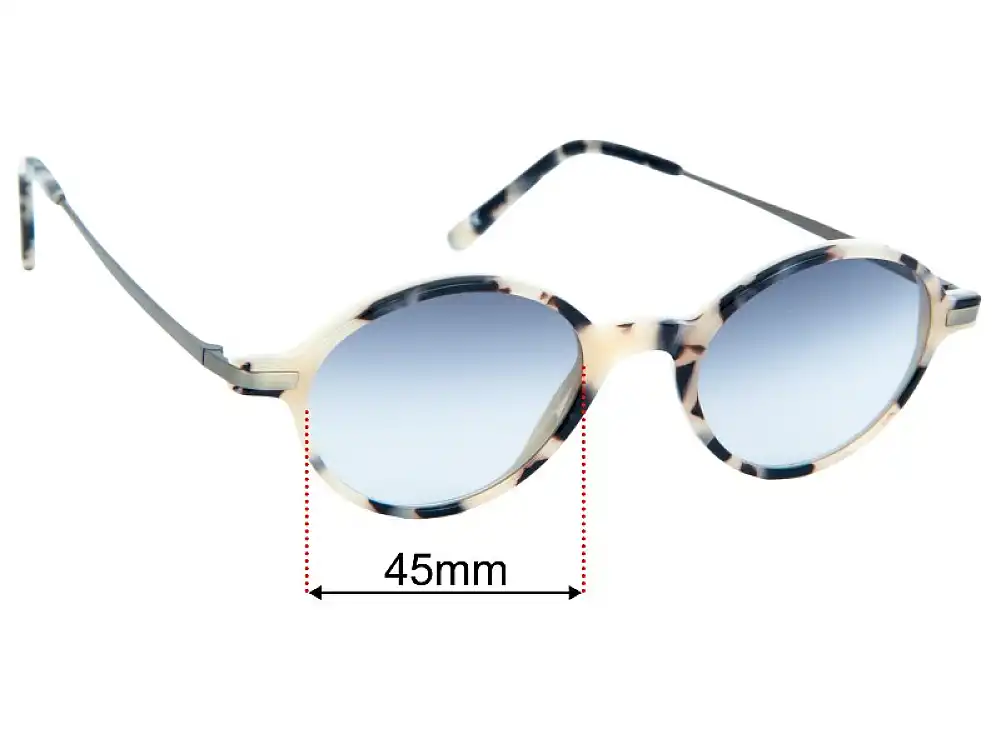 Sunglass Fix Replacement Lenses for Andy Wolf 4551 - 45mm Wide Sunglass Fix Replacement Lenses for Andy Wolf 4551 - 45mm Wide