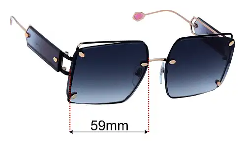Sunglass Fix Replacement Lenses for Bvlgari 6171 - 59mm Wide Bvlgari 6171 Replacement Lenses 59mm wide