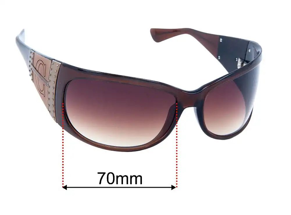 Sunglass Fix Replacement Lenses for Carolina Herrera CH-195 - 70mm Wide Sunglass Fix Replacement Lenses for Carolina Herrera CH-195 - 70mm Wide