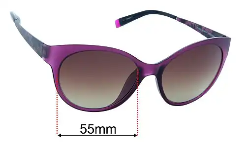 Sunglass Fix Replacement Lenses for Esprit ET17886 - 55mm Wide Esprit ET17886 Replacement Lenses 55mm wide