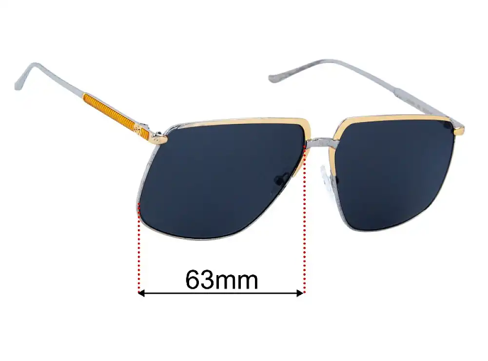 Sunglass Fix Replacement Lenses for Gucci GG0365S - 63mm Wide Sunglass Fix Replacement Lenses for Gucci GG0365S - 63mm Wide