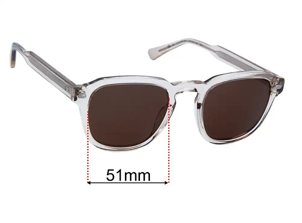 Sunglass Fix Replacement Lenses for Jimmy Fairly The Headlight - 51mm Wide Sunglass Fix Replacement Lenses for Jimmy Fairly The Headlight - 51mm Wide