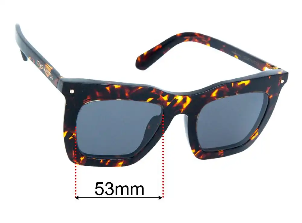 Sunglass Fix Replacement Lenses for Louis Vuitton Z1523W - 53mm Wide Sunglass Fix Replacement Lenses for Louis Vuitton Z1523W - 53mm Wide