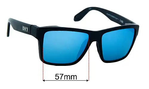 Sunglass Fix Replacement Lenses for LXD Caspian - 57mm Wide LXD Caspian Replacement Lenses 57mm wide