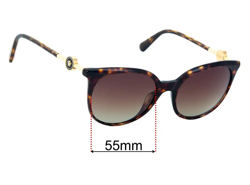 Sunglass Fix Replacement Lenses for Versace MOD 4404 - 55mm Wide Sunglass Fix Replacement Lenses for Versace MOD 4404 - 55mm Wide