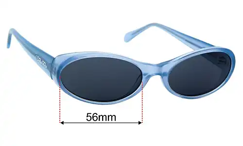 Sunglass Fix Replacement Lenses for Del Sol Toast - 56mm Wide Del Sol Toast Replacement Lenses 56mm wide