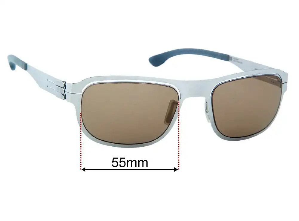 Sunglass Fix Replacement Lenses for IC! Berlin AMG 03 - 55mm Wide Sunglass Fix Replacement Lenses for IC! Berlin AMG 03 - 55mm Wide