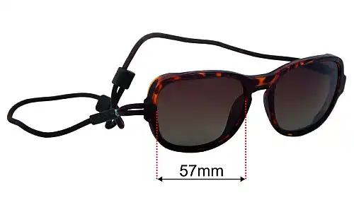 Sunglass Fix Replacement Lenses for Ombraz Teton - 57mm Wide Ombraz Teton Replacement Lenses 57mm wide