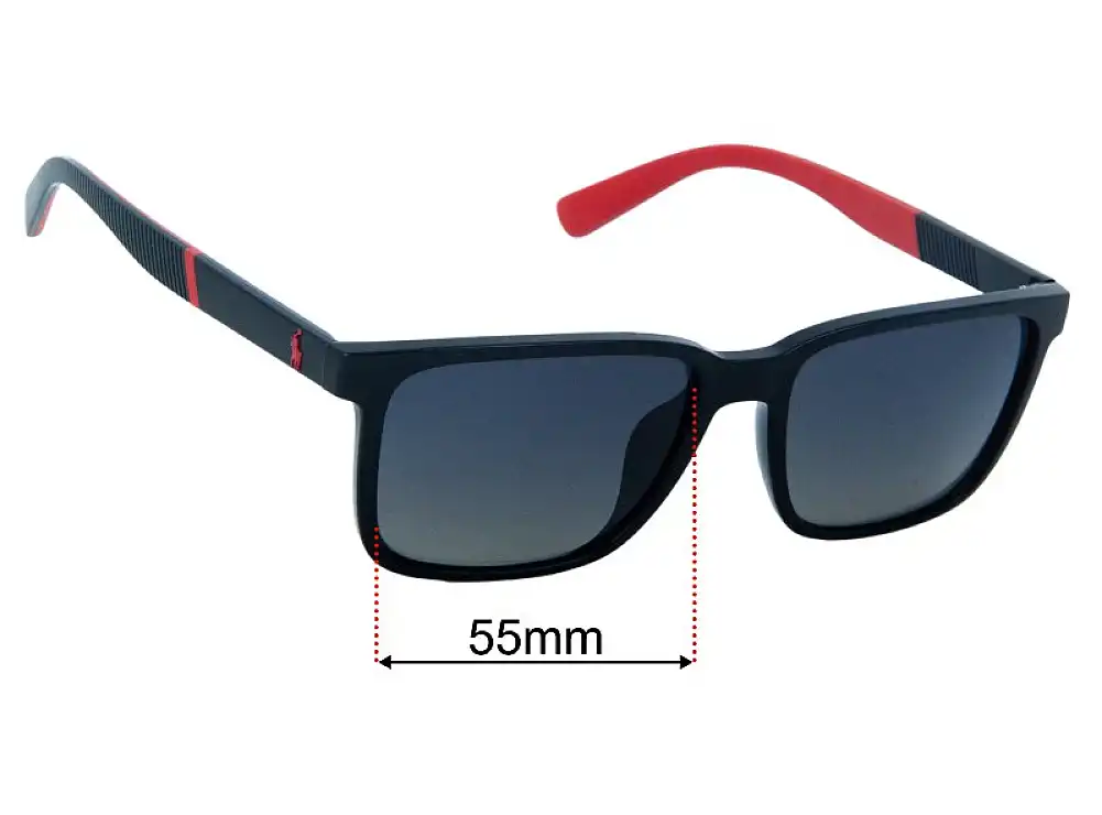 Sunglass Fix Replacement Lenses for Polo Polo PH 4189U - 55mm Wide Sunglass Fix Replacement Lenses for Polo Polo PH 4189U - 55mm Wide
