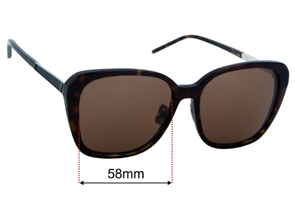 Sunglass Fix Replacement Lenses for Saint Laurent SL M78/F - 58mm Wide Sunglass Fix Replacement Lenses for Saint Laurent SL M78/F - 58mm Wide