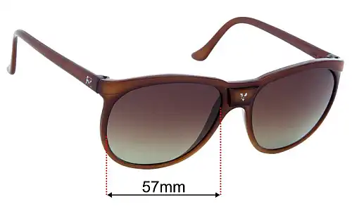 Sunglass Fix Replacement Lenses for Vuarnet Pouilloux 084 - 57mm Wide Vuarnet Pouilloux 084 Replacement Lenses 57mm wide