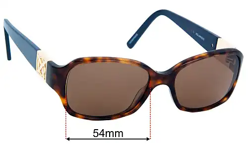 Sunglass Fix Replacement Lenses for Oroton Jacinta - 54mm Wide Oroton Jacinta Replacement Lenses 54mm wide