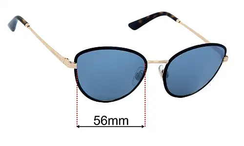 Sunglass Fix Replacement Lenses for Dolce & Gabbana DG2280 - 56mm Wide Dolce & Gabbana DG2280 Replacement Lenses 56mm wide