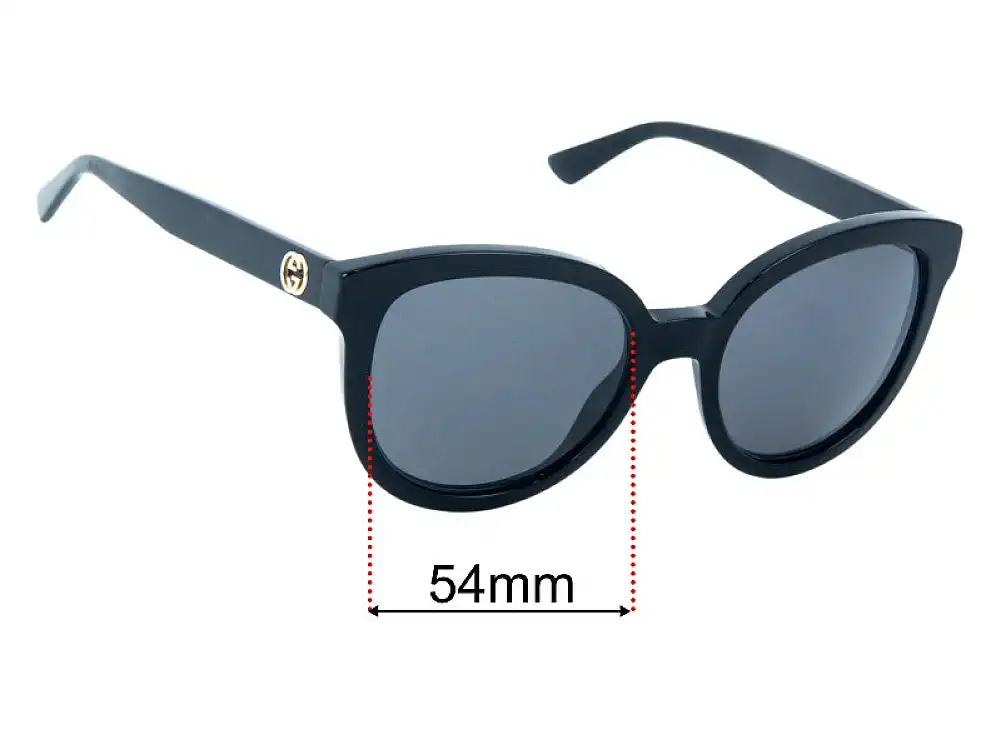 Sunglass Fix Replacement Lenses for Gucci GG1315S - 54mm Wide Sunglass Fix Replacement Lenses for Gucci GG1315S - 54mm Wide