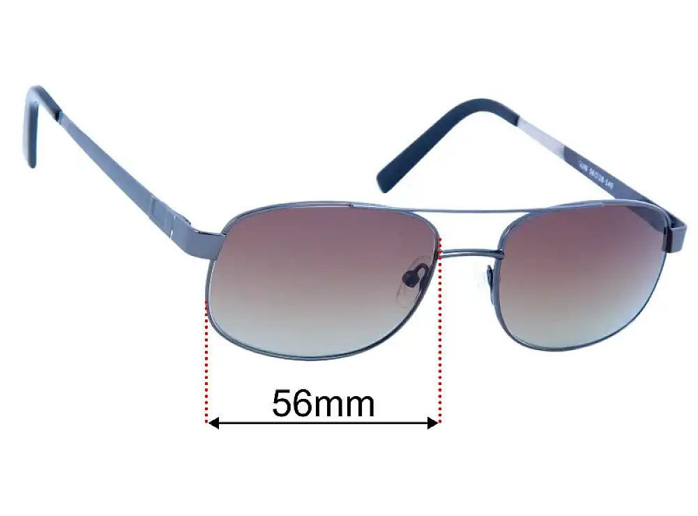 Sunglass Fix Replacement Lenses for Coast Eyewear 509 - 56mm Wide Sunglass Fix Replacement Lenses for Coast Eyewear 509 - 56mm Wide