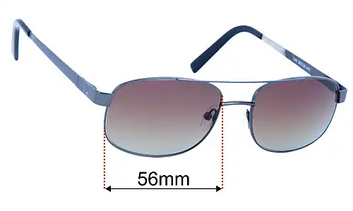 Sunglass Fix Replacement Lenses for Coast Eyewear 509 - 56mm Wide Coast Eyewear 509 Replacement Lenses 56mm wide
