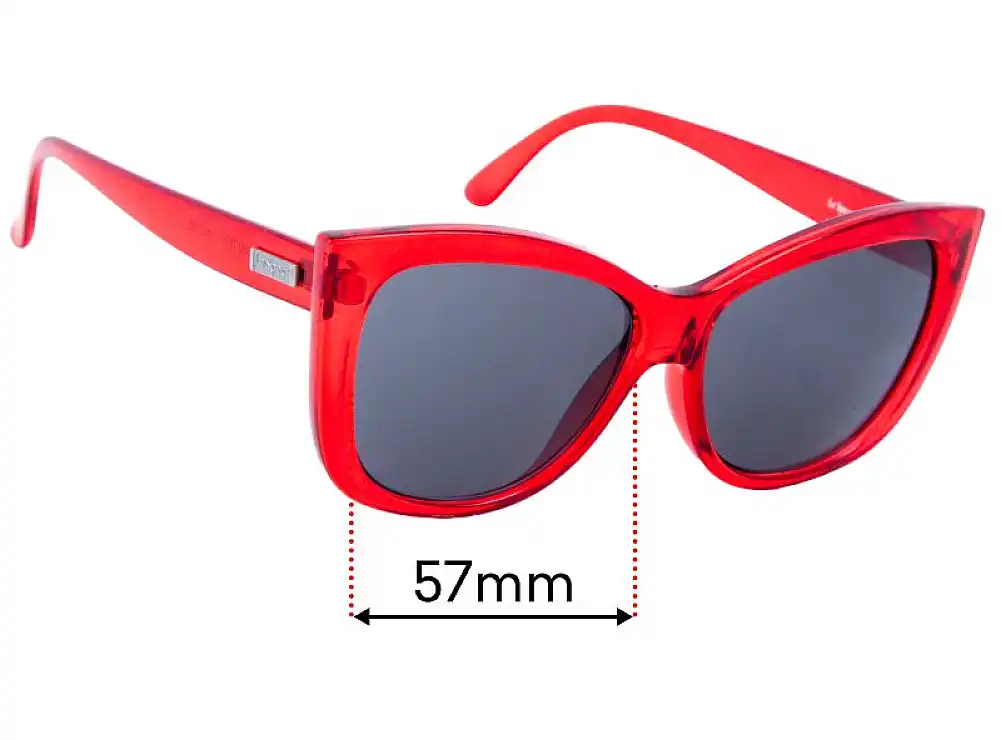 Sunglass Fix Replacement Lenses for Le Specs Hatter - 57mm Wide Sunglass Fix Replacement Lenses for Le Specs Hatter - 57mm Wide