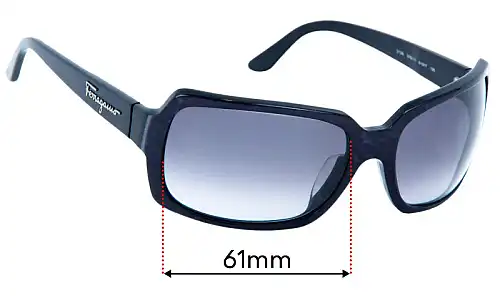 Sunglass Fix Replacement Lenses for Salvatore Ferragamo 2126 - 61mm Wide Salvatore Ferragamo 2126 Replacement Lenses 61mm wide