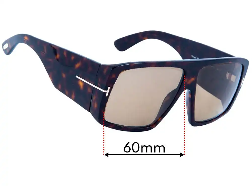 Sunglass Fix Replacement Lenses for Tom Ford Raven TF1036 - 60mm Wide Sunglass Fix Replacement Lenses for Tom Ford Raven TF1036 - 60mm Wide