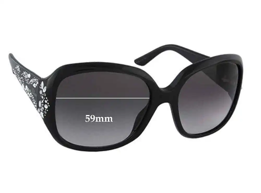 Sunglass Fix Replacement Lenses for Christian Dior Minuit F - 59mm Wide Sunglass Fix Replacement Lenses for Christian Dior Minuit F - 59mm Wide