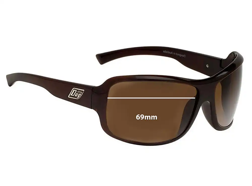 Sunglass Fix Replacement Lenses for Dirty Dog Crackle - 69mm Wide Sunglass Fix Replacement Lenses for Dirty Dog Crackle - 69mm Wide
