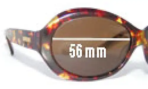 Sunglass Fix Replacement Lenses for Bill Bass Dean - 56mm Wide Sunglass Fix Replacement Lenses for Bill Bass Dean - 56mm Wide