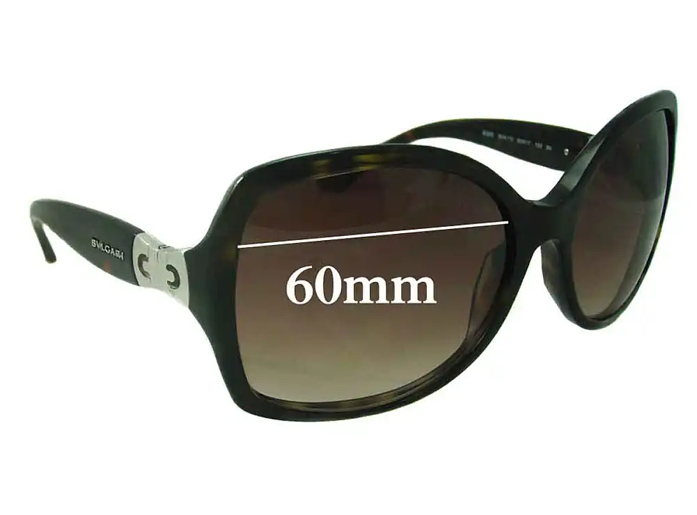 Sunglass Fix Replacement Lenses for Bvlgari 8065 - 60mm Wide Sunglass Fix Replacement Lenses for Bvlgari 8065 - 60mm Wide