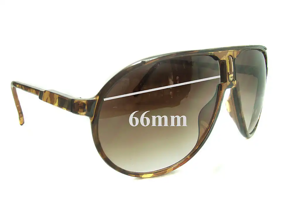Sunglass Fix Replacement Lenses for Carrera Champion - 66mm Wide Sunglass Fix Replacement Lenses for Carrera Champion - 66mm Wide