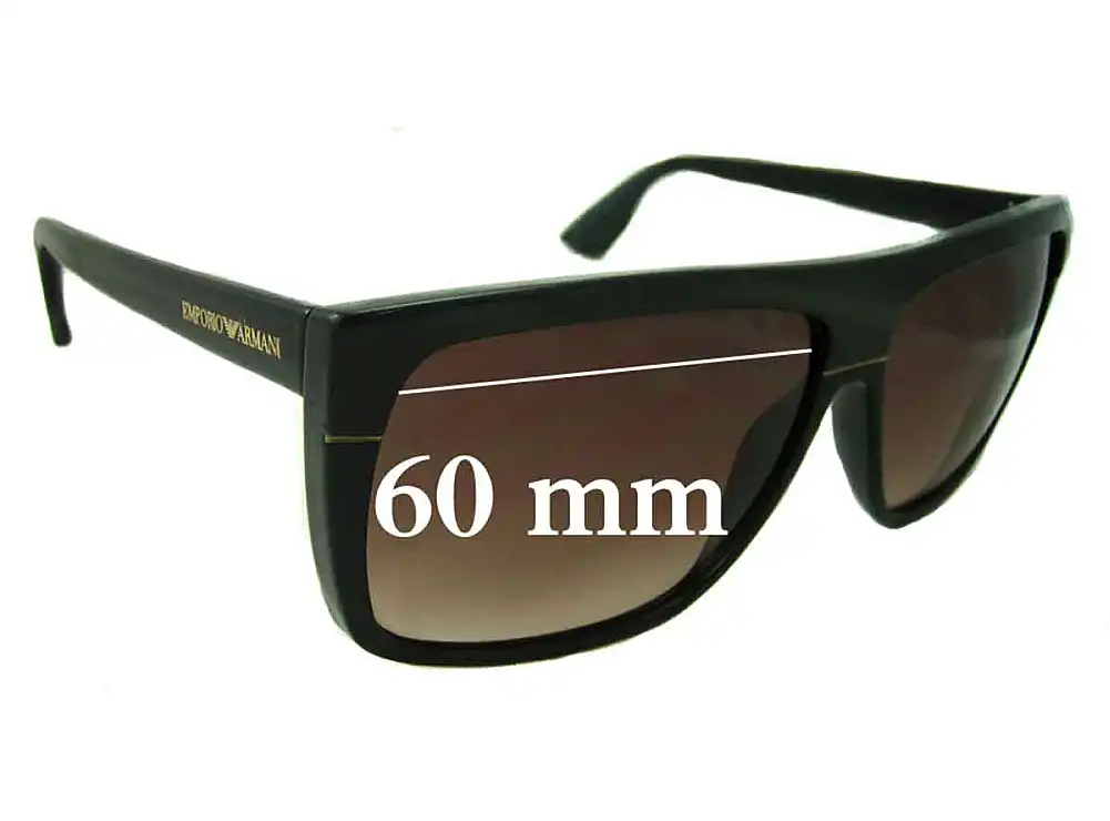 Sunglass Fix Replacement Lenses for Emporio Armani EA9605/S - 60mm Wide Sunglass Fix Replacement Lenses for Emporio Armani EA9605/S - 60mm Wide