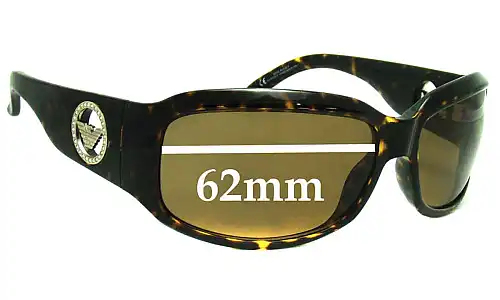 Sunglass Fix Replacement Lenses for Emporio Armani EA9344/S - 62mm Wide Sunglass Fix Replacement Lenses for Emporio Armani EA9344/S - 62mm Wide