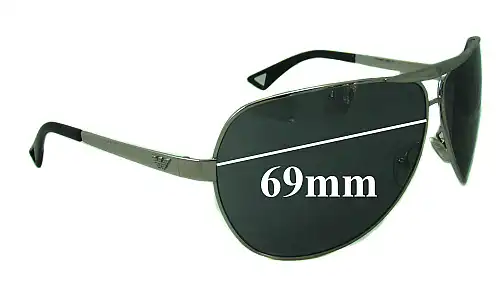 Sunglass Fix Replacement Lenses for Emporio Armani EA9367/S - 69mm Wide Sunglass Fix Replacement Lenses for Emporio Armani EA9367/S - 69mm Wide