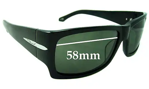 Sunglass Fix Replacement Lenses for Flint Unknown Model - 58mm Wide Sunglass Fix Replacement Lenses for Flint Unknown Model - 58mm Wide